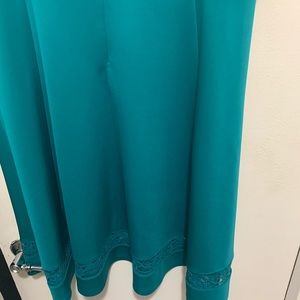 Lane Bryant turquoise green dress.